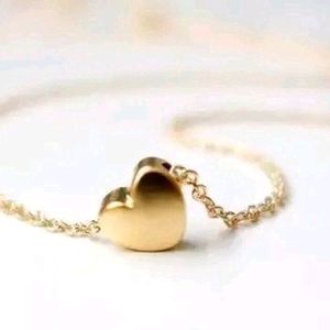 Gold Heart Shap Necklace