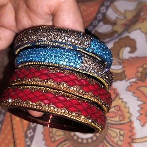 New Collection Bangles Golden Work