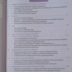 Class 11 Physical Education Book