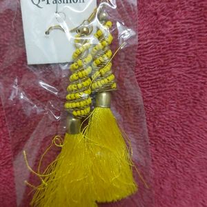 Yellow Brand New Earings