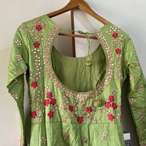 Beautiful Green Anarkali