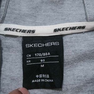 Skechers Full Zip Hoodie Grey Size M