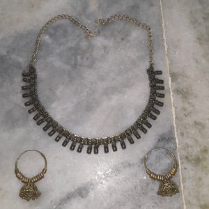 Necklace N Earings Set Antic