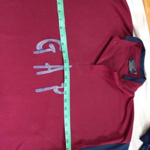 GAP FULL SLEEVE MAROON T.SHIRT