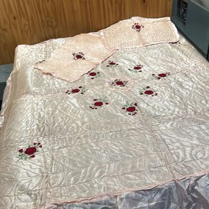 Peach Satin Bedsheet