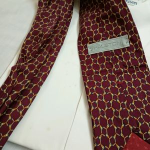 Halston Red Pattern Men's Tie