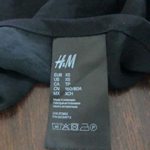 H&M Black Lace Trimmed Cami Top