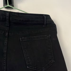 Wide Legged Black Denims