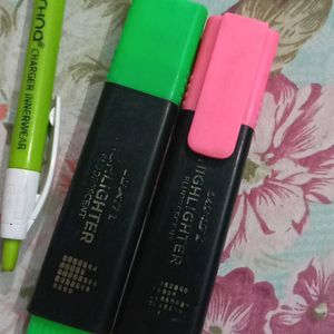 Pen And Highlighter