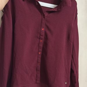 Maroon Stylish Formal Shirt