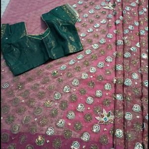 Sarees, Blouse With Petticoat