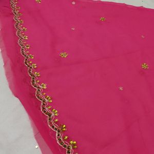 Unstitched Lahenga Choli Fabric And Dupatta