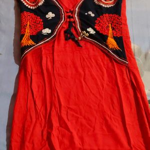 Beautiful Red Colour Kurti No Damage