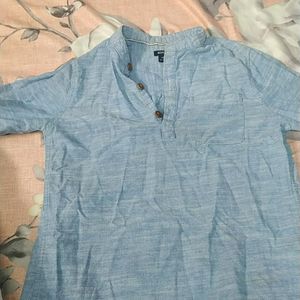 Kurta, Colure Sky Blue, Used, Bt Good Condition,