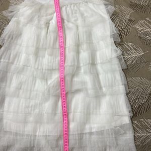 White Fril Skirt