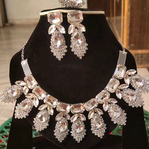 Wedding Korean Glass Stone Necklace