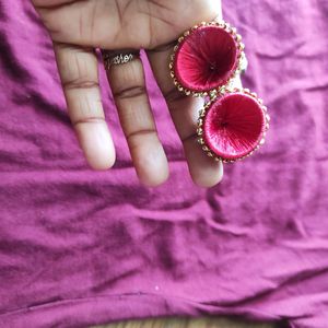 Red Jhumkas