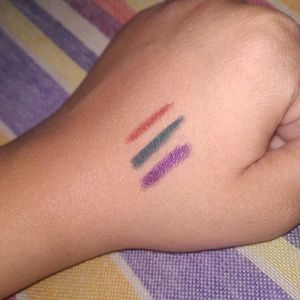 3 Colour Kajal With Free Foundation Palett