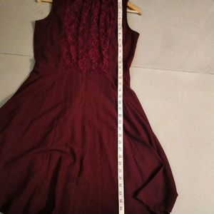 Miss Chase Burgundy Dress