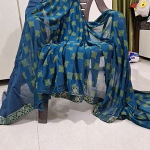 New Light Weight Lycra Material Saree