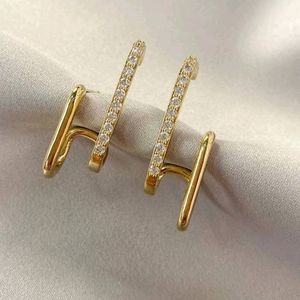 006 Metal Irregular U Shaped Earrings