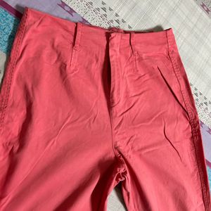 Forever-21 Bootcut Coral Pink Pants