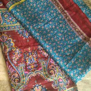 very light weight floral printed silk saree