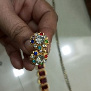 Mangalsutra And 2 Pairs Earrings, 1bracelet