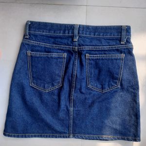 Blue Denim Skirt For Women