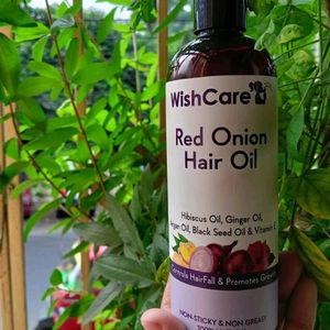 Wishcare Red Onion Hair Oil, Almost 85% Left