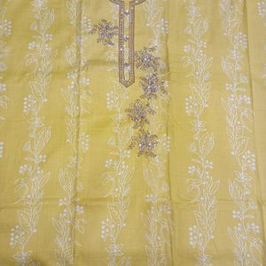 Unstitched Yellow Suit