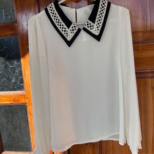 White Chiffon Top