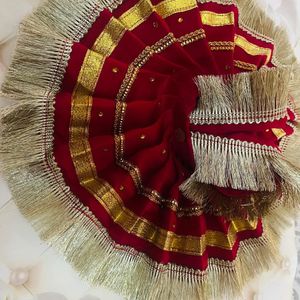 Laddu Gopal Fancy Dress Fabric Sefon Colours Cherr