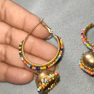 Medium Size Beads Jhumka