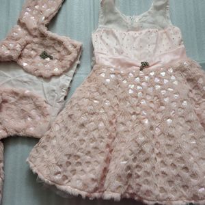 Girls Frock WITH Jacket