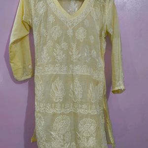 Yellow Simple Kurti