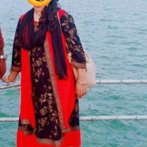 Red And Black Kurti