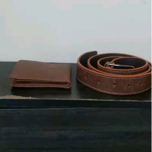 Men's Wallet With belt combo