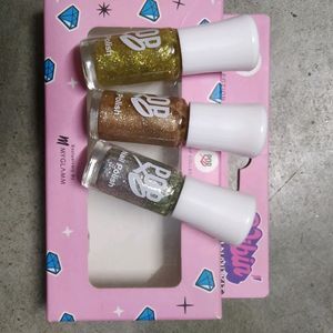 New Combo 6 Nail Polish+1 Lip Gloss(Freebie)🎁