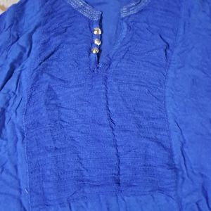 Blue Straight Kurta