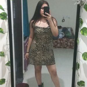 FOREVER 21 cheetah print mini dress