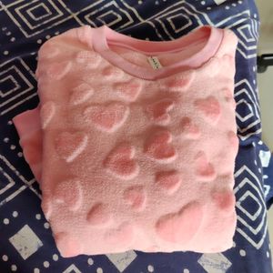 Beautiful Pink Full Sleeve Woollen Sweater For Beautiful Girls