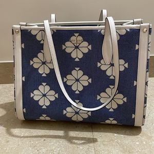 Kate Spade Market Tote flower Denim Bag