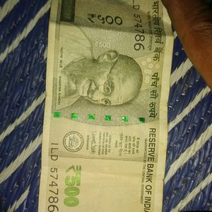 500 Note With Fancy 786 Number