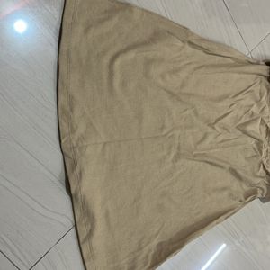 Beige Color Cris Cross Dress XS