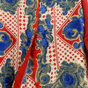 WOMEN RED FLORAL SHIRT