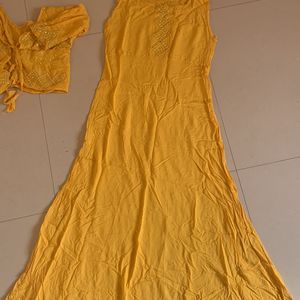 Yellow Haldi Dress