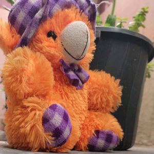 Orange Teddy Bear For Kids