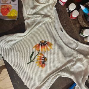 Hand Painted Pinteresty Top