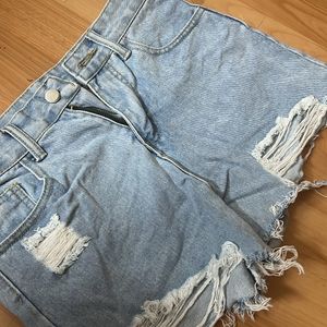 Light Denim Shorts